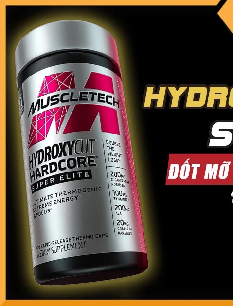 Viên Uống Giảm Cân Tăng Cường Năng Lượng Hydroxycut Hardcore Super Elite (120v)